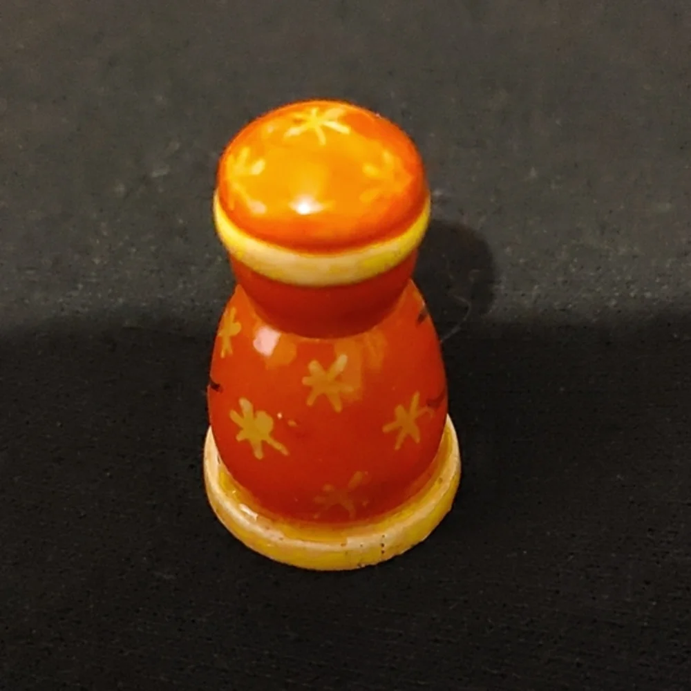 Wooden Russian Santa thimble